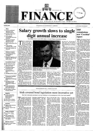 Finance Magazine articles on Irish covered bond legislation 2001