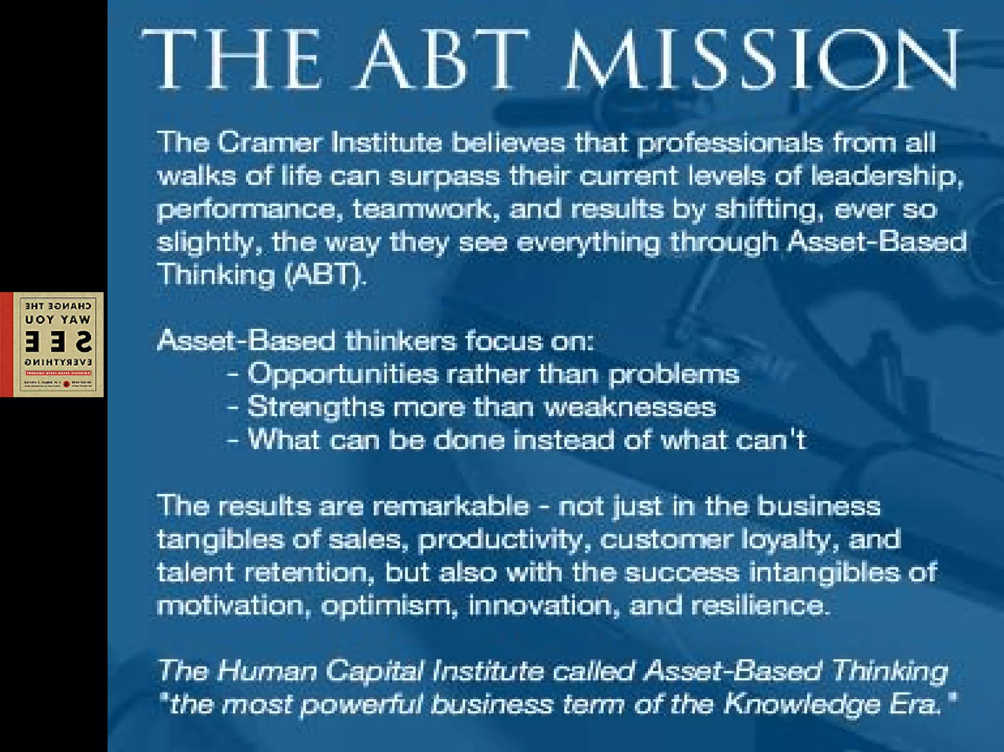 Strategy to Transfer Corporate: Asset Based Thinking