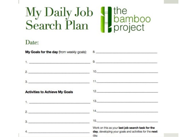 activities for job seekers