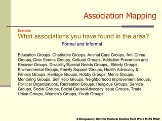 Mapping Of The Field Area In Community Introduction To Community Asset Mapping