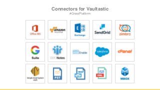 Connectors for Vaultastic
#CrossPlatform
 