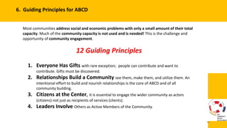 Asset Based Community Develpement :Towards a Sustainable Approach. | PPTX