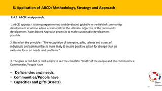 Asset Based Community Develpement :Towards a Sustainable Approach. | PPTX