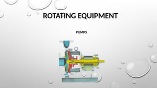 ROTATING EQUIPMENT
PUMPS
 