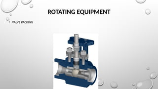 ROTATING EQUIPMENT
• VALVE PACKING
 