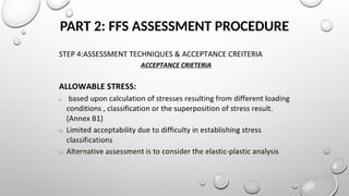PART 2: FFS ASSESSMENT PROCEDURE
 