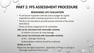 PART 2: FFS ASSESSMENT PROCEDURE
 