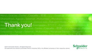 28 
©2014 Schneider Electric. All Rights Reserved. 
All trademarks are owned by Schneider Electric Industries SAS or its affiliated companies or their respective owners. 
