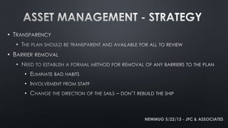 •
•
•
•
•
•
•
NEWMUG 5/22/13 - JFC & ASSOCIATES
 