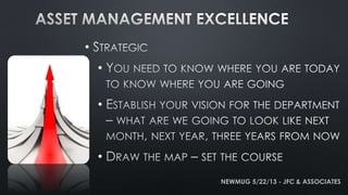 •
•
•
•
NEWMUG 5/22/13 - JFC & ASSOCIATES
 