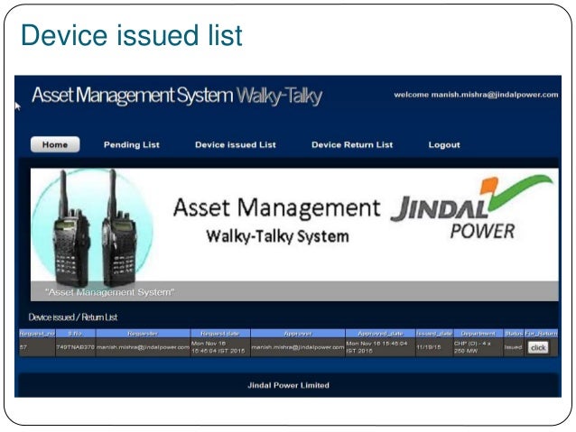 Asset management system