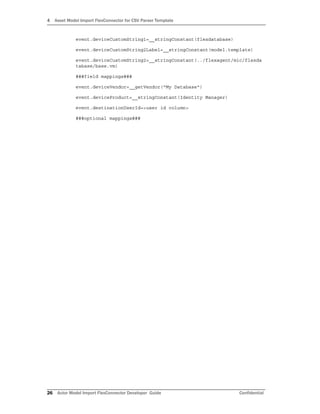 ESM Asset Model FlexConnector Developer's Guide for ESM 6.8c