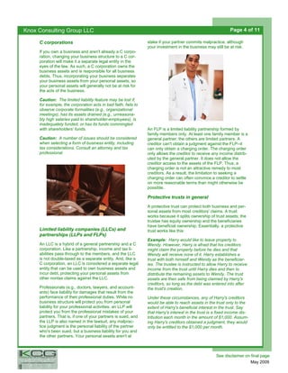 Asset Protection Presentation