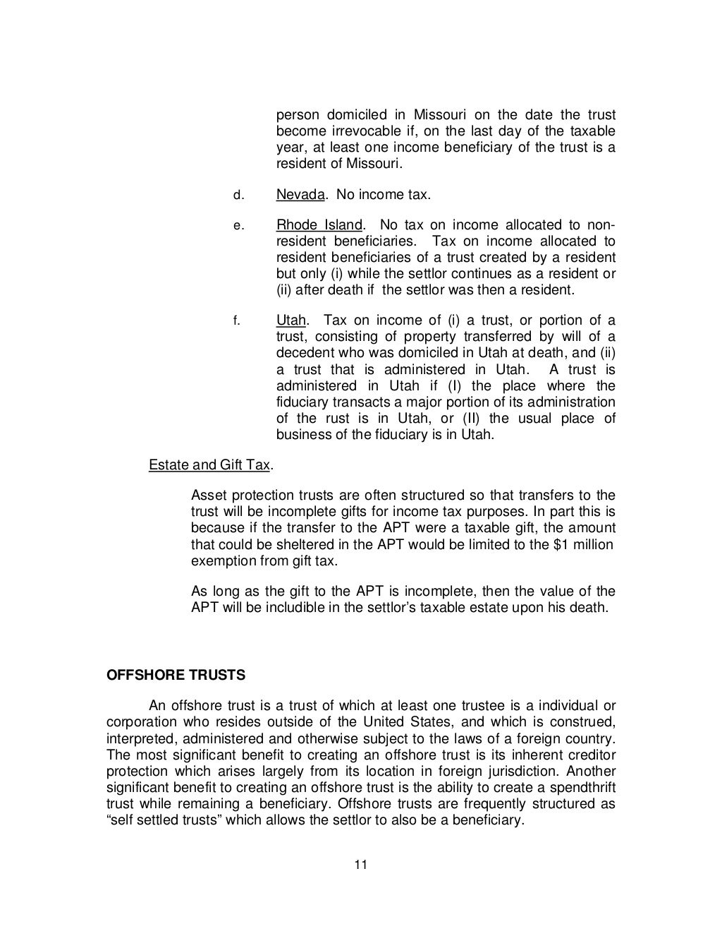 Asset Protection Trusts Final