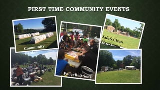 FIRST TIME COMMUNITY EVENTS
 