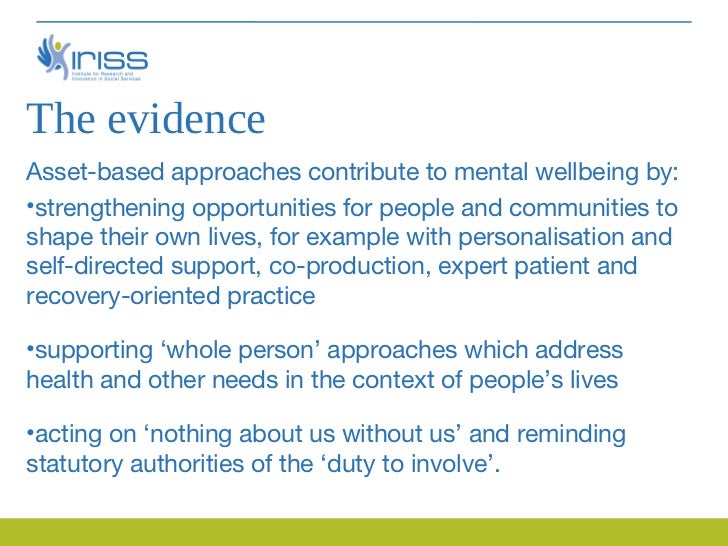 Assets Based Approach To Service Innovation