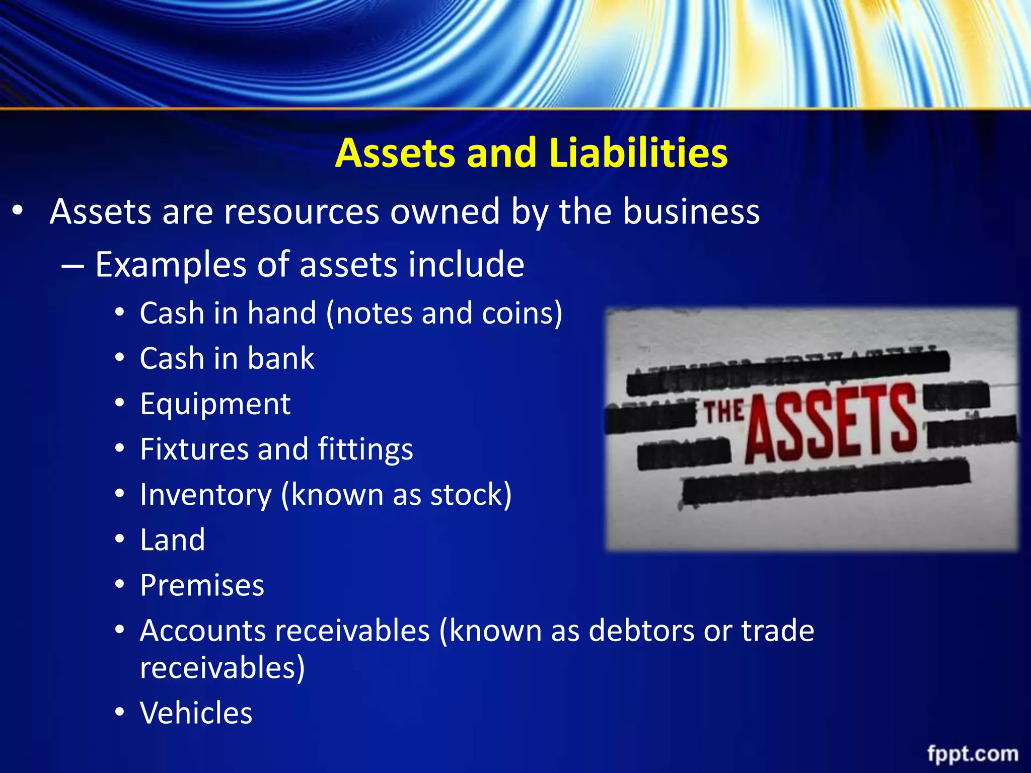 Is Fixtures And Fittings An Asset Or Liabilities