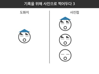 기록을 위해 사진으로 찍어두다 3 
도화지 사진첩 
모자를 그리고 사진을 찍고 사진첩에 보관합니다. 
 