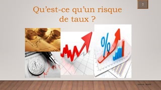 ENCGK - MOFB
Qu’est-ce qu’un risque
de taux ?
7
 