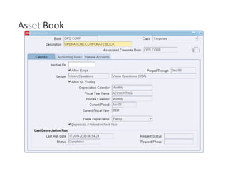 R12 EBS ORACLE ASSETS -OVERVIEW OF ASSETS | PPT