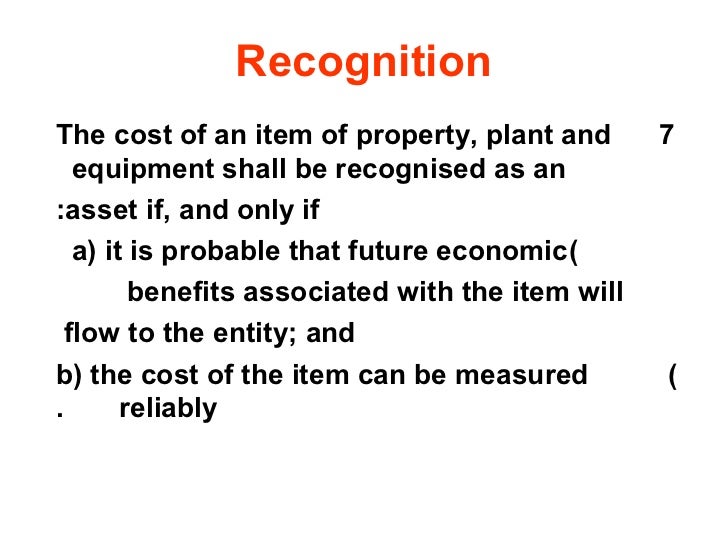 Assets recognition