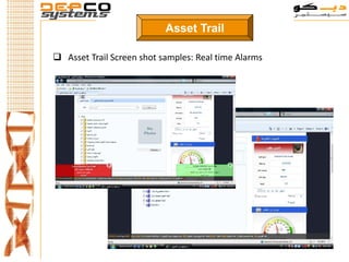 Asset Trail

 Asset Trail Screen shot samples: Real time Alarms
 