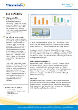 Asset Vision Datasheet | PDF