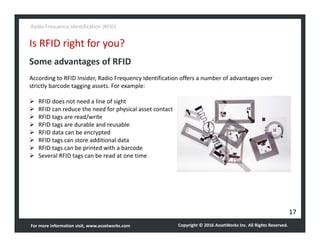 AssetWorks RFID Quick Guide | PDF