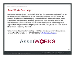 AssetWorks RFID Quick Guide | PDF
