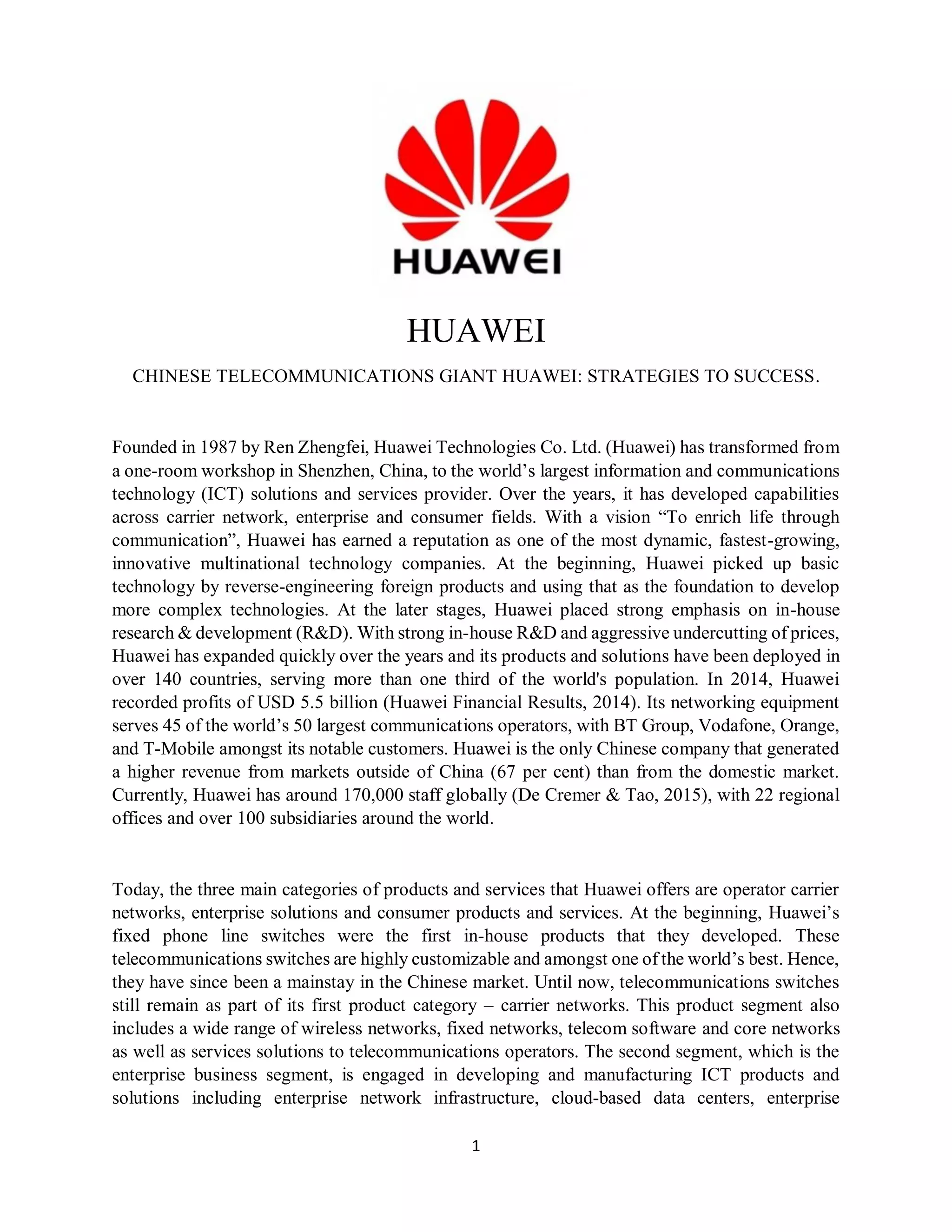 success history of HUAWEI | PDF