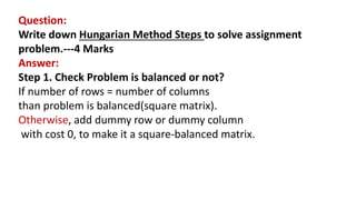 Assignment method | PPTX