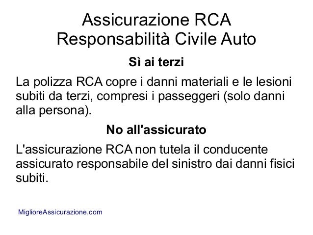 Rca Che Cos E Come Funziona Prima Assicurazioni