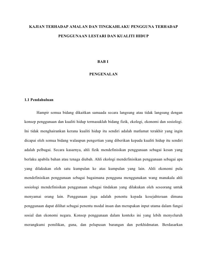 KAJIAN TERHADAP AMALAN DAN TINGKAHLAKU PENGGUNA TERHADAP 
