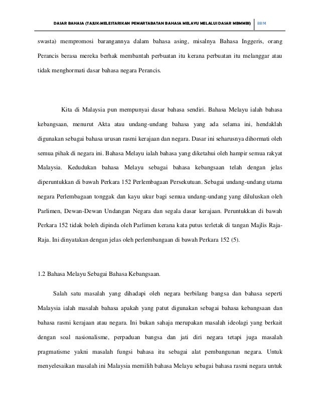 Assigment Memartabatkan Bahasa Malaysia Dan Memperkukuh Bahasa Ingger