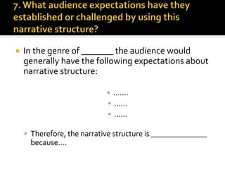 Assign 14 narrative structure analysis in a film | PPTX