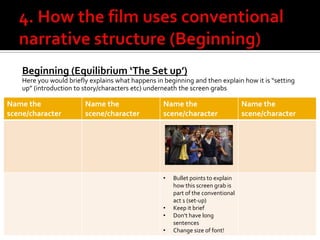 Assign 14 narrative structure analysis in a film | PPTX