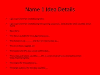 Assign 18 idea exploration | PPTX