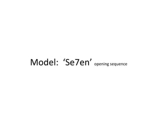 Assign 20 opening sequence analysis | PPTX