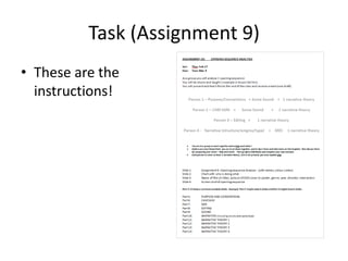 Assign 20 opening sequence analysis | PPTX