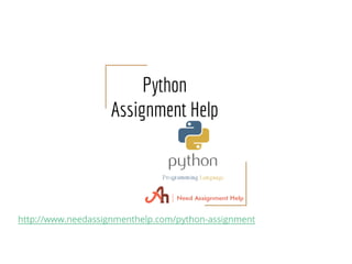 Python Assignment Statement and Types - Python assignment help | PPT