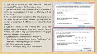 Assigning a static ip address (e l jb) | PPT