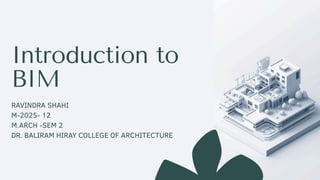 Comprehensive Introduction to Building Information Modeling (BIM) for ...