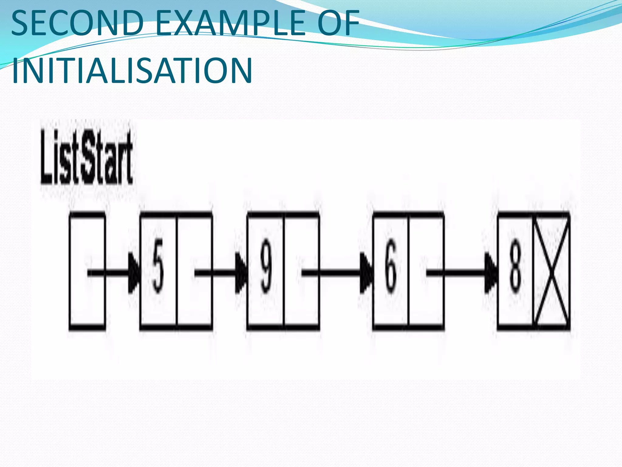 alternately, in each such routine, always return a pointer to ListStart and set ListStart to the result of function call (if ListStart doesn’t change it doesn’t hurt)EPtr initList() {  return NULL;}ListStart = initList();