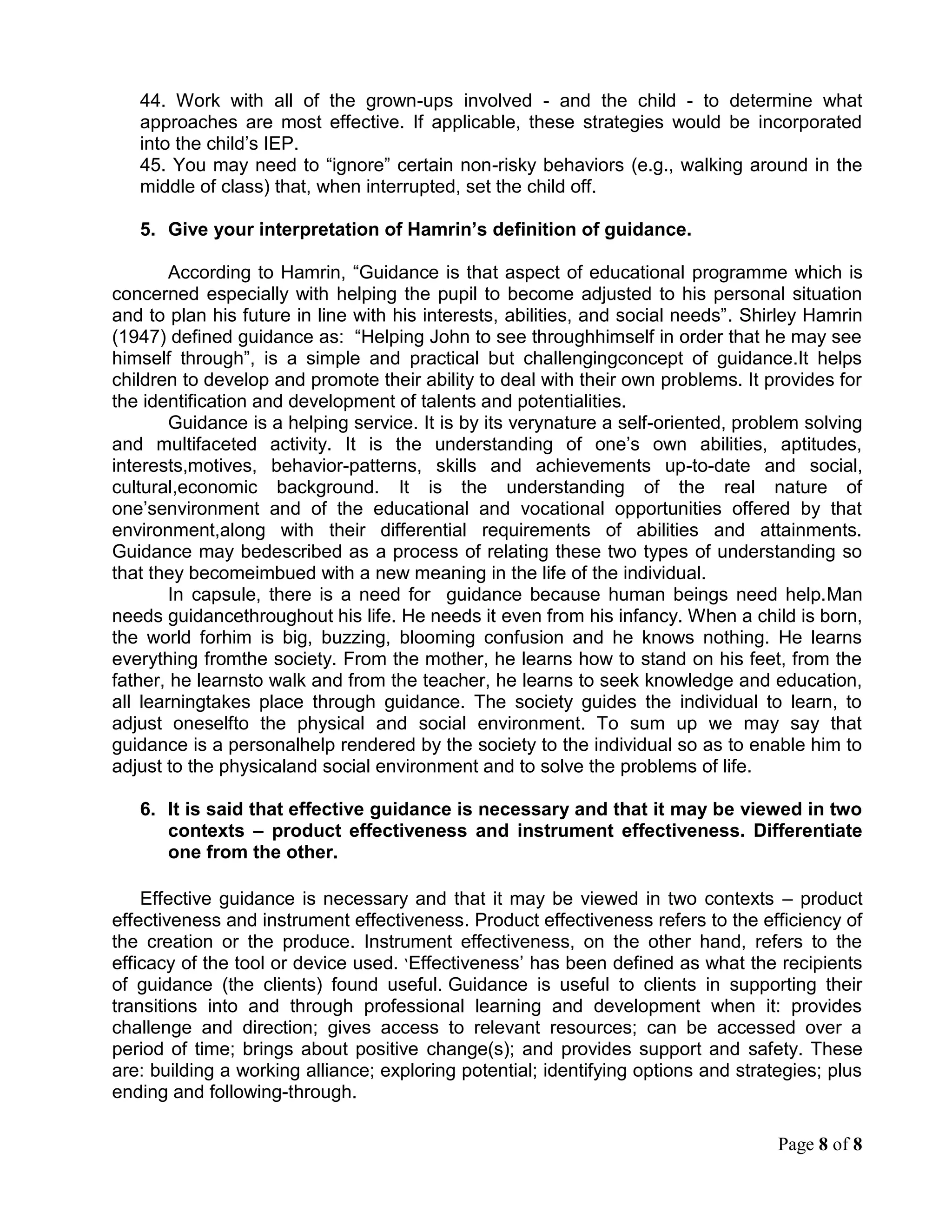 Assisting Students in the Development of Resiliency Skills