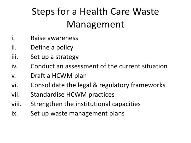 Health care Waste management