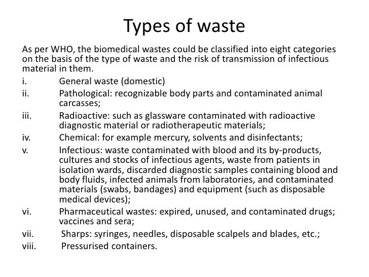 Health care Waste management