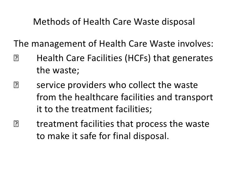 Health care Waste management