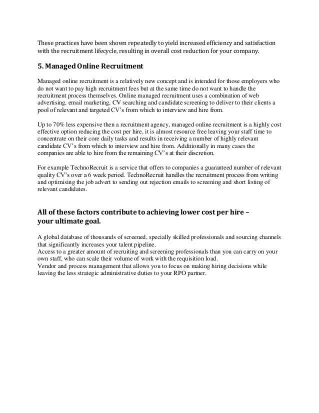 targeted selection process