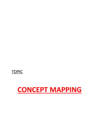 TOPIC 
CONCEPT MAPPING 
 