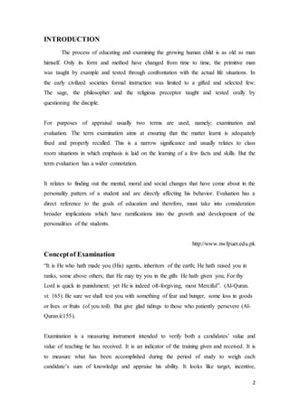 Examination System in Pakistan | DOCX